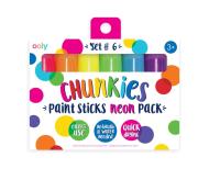 Ooly: farba w kredce Chunkies Paint Sticks 6 kolorów neonowych