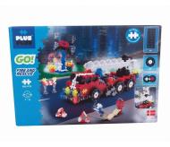 Plus Plus: klocki mini mix GO! wóz strażacki 500 szt