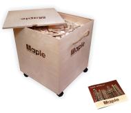 Maple: klocki drewniane w skrzyni 1000 sztuk