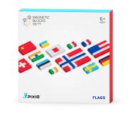 Pixio: klocki magnetyczne Flags Story Series 111-elementów