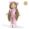 Lullu Dolls: ubranka dla lalek - kombinezon Miś różowy
