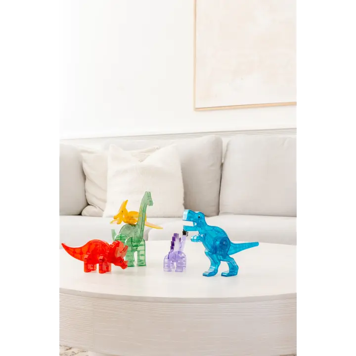 klocki magnetyczne Dino 5 dinozaurów Magna Tiles