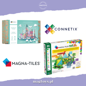 Porównanie klocków magnetycznych: Connetix vs Magna Tiles