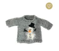 Lullu Dolls: ubranka dla lalek - sweter Bałwanek