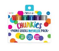 Ooly: farba w kredce Chunkies Paint Sticks 6 kolorów metalicznych