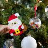 Fat Brain Toys - Puzzle z bombką Pixelki Święty Mikołaj 150 elementów