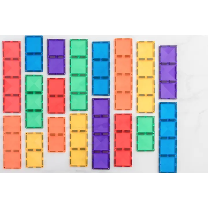 klocki magnetyczne Rainbow Rectangle Pack 18 elementów Connetix