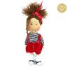 Lullu Dolls: ubranka dla lalek - spodnie czerwone na szelkach