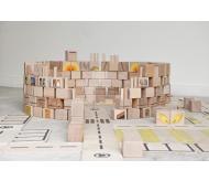 Just Blocks: klocki drewniane Schoolset Medium 148 elementów