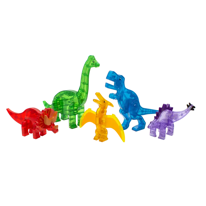 klocki magnetyczne Dino 5 dinozaurów Magna Tiles