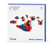 Pixio: klocki magnetyczne Bright Animals 90-elementów